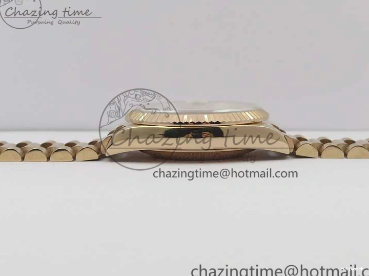 Best Bp RG Crystral 36 Edition 128239 on MOP Bracelet RG President Markers Dial Day-Date Maker White 0319